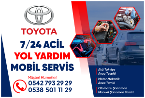 toyota romeo yol yardım mobil oto servis tamirci